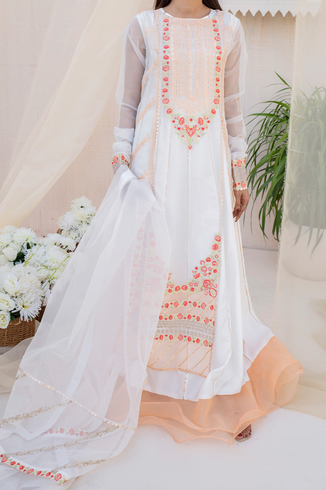 sachin and babi light blue dress Luxury Women's Fashion in Pakistan main image 1