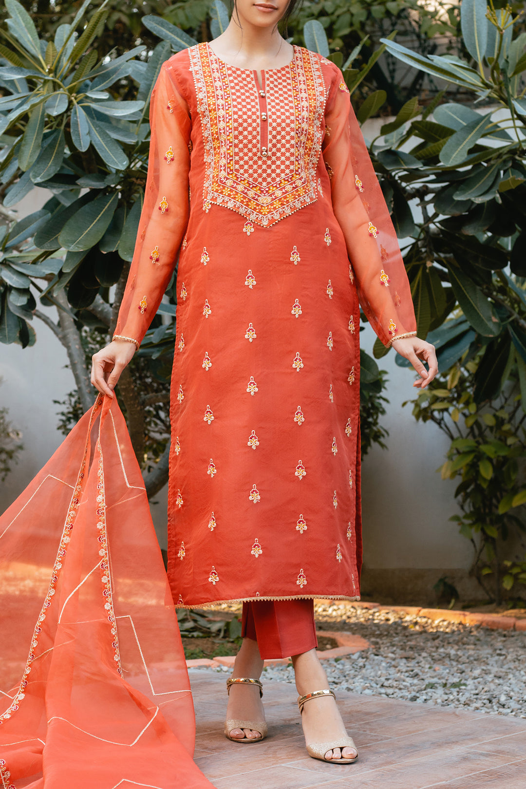 organza dress designs pakistani Organza Unstitched Dress Collection for Women Online in Pakistan Emarlad Wear