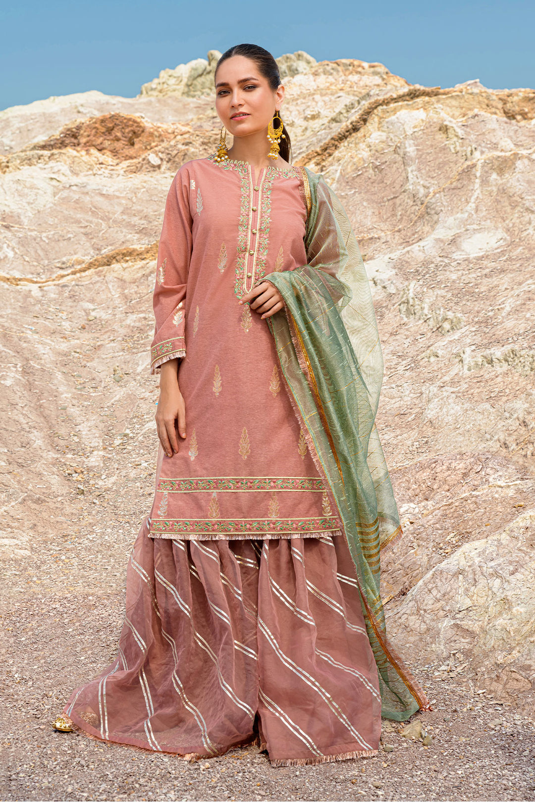 Pink Embroidered Dress | UP TO 72% OFF